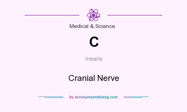 What does C mean? It stands for Cranial Nerve