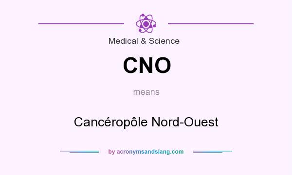 What does CNO mean? It stands for Cancéropôle Nord-Ouest