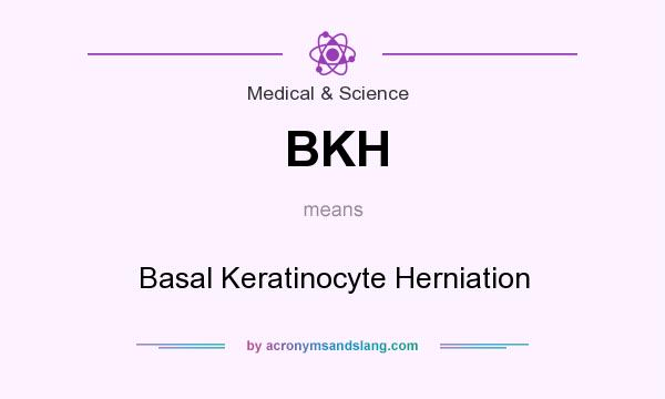 What does BKH mean? It stands for Basal Keratinocyte Herniation