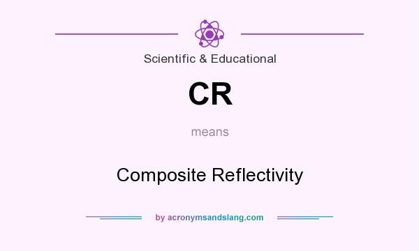 What does CR mean? It stands for Composite Reflectivity
