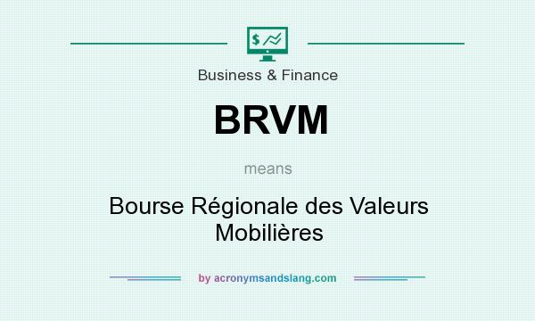 What does BRVM mean? It stands for Bourse Régionale des Valeurs Mobilières