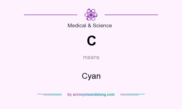 What does C mean? It stands for Cyan