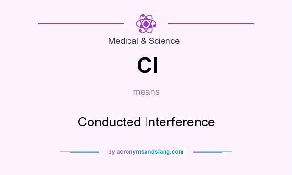 What does CI mean? It stands for Conducted Interference