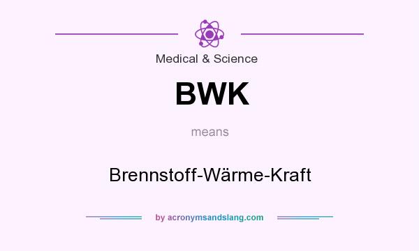 What does BWK mean? It stands for Brennstoff-Wärme-Kraft