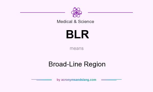 What does BLR mean? It stands for Broad-Line Region