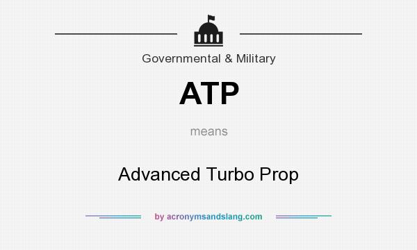 What does ATP mean? It stands for Advanced Turbo Prop