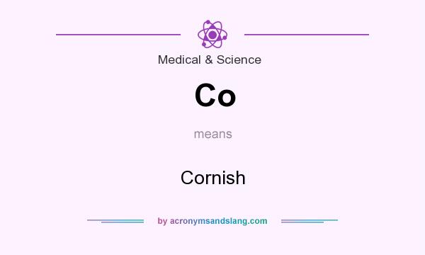 What does Co mean? It stands for Cornish