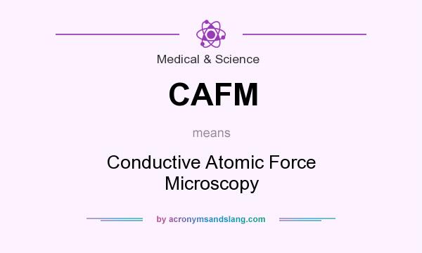 What does CAFM mean? It stands for Conductive Atomic Force Microscopy