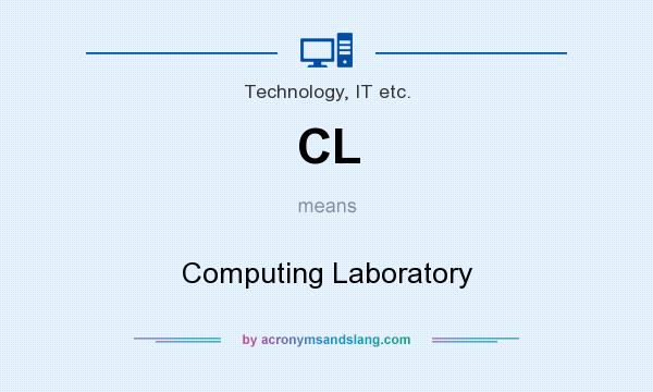 What does CL mean? It stands for Computing Laboratory