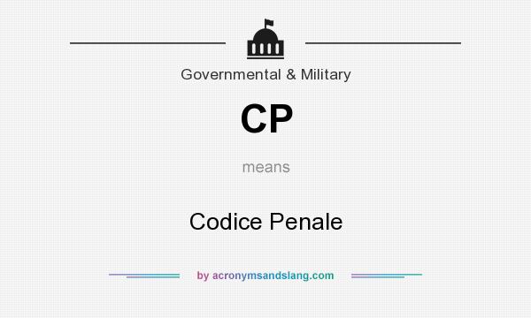 What does CP mean? It stands for Codice Penale