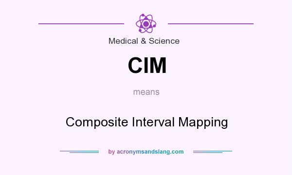 What does CIM mean? It stands for Composite Interval Mapping