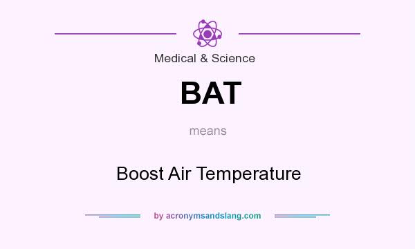 What does BAT mean? It stands for Boost Air Temperature