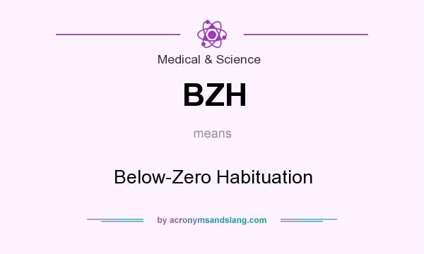 What does BZH mean? It stands for Below-Zero Habituation