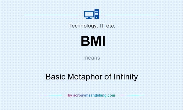 What does BMI mean? It stands for Basic Metaphor of Infinity