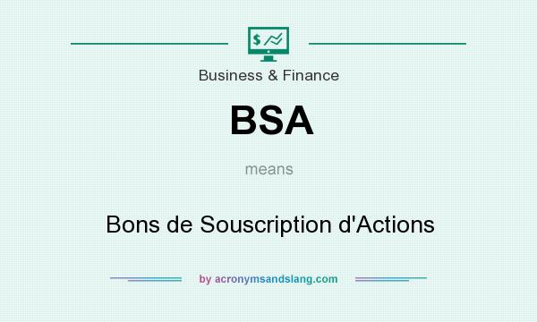 What does BSA mean? It stands for Bons de Souscription d`Actions