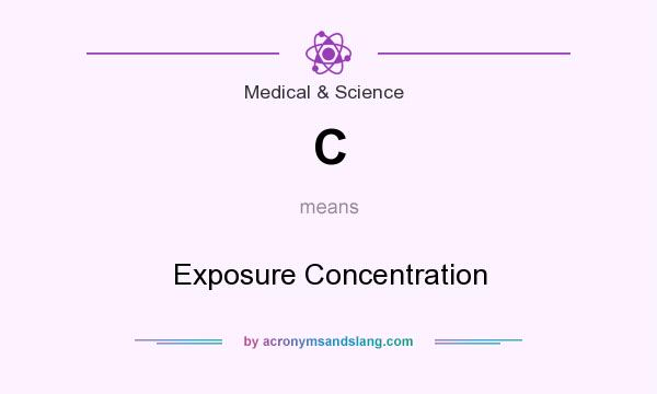What does C mean? It stands for Exposure Concentration