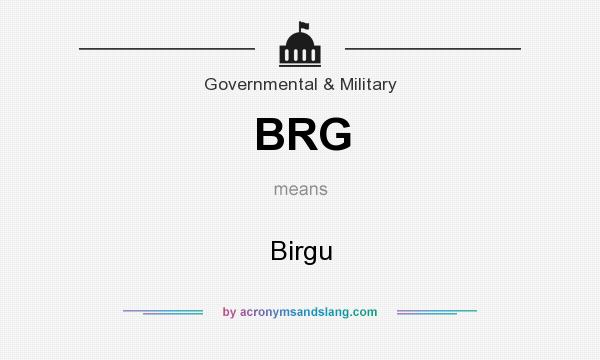 What does BRG mean? It stands for Birgu