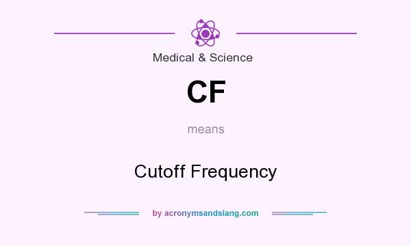What does CF mean? It stands for Cutoff Frequency