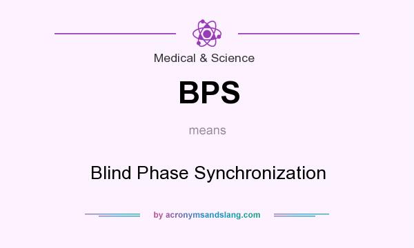 What does BPS mean? It stands for Blind Phase Synchronization