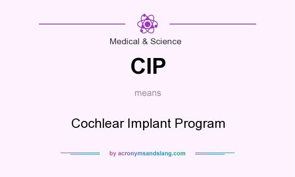 What does CIP mean? It stands for Cochlear Implant Program