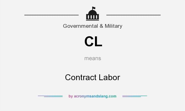 What does CL mean? It stands for Contract Labor