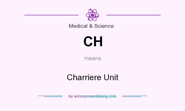 What does CH mean? It stands for Charriere Unit