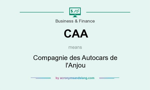 What does CAA mean? It stands for Compagnie des Autocars de l`Anjou