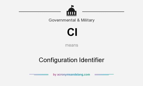 What does CI mean? It stands for Configuration Identifier
