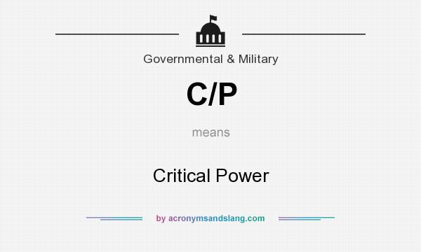 What does C/P mean? It stands for Critical Power