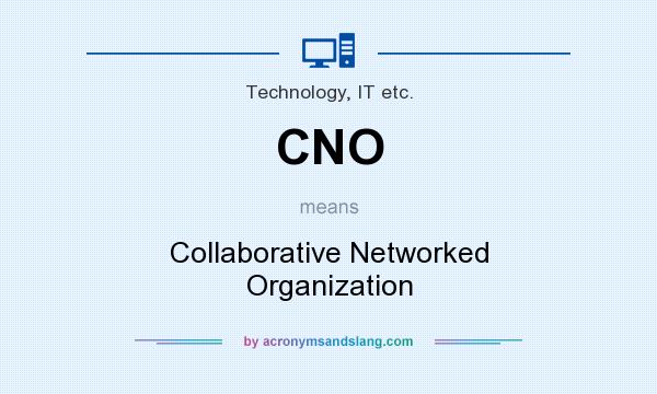 What does CNO mean? It stands for Collaborative Networked Organization