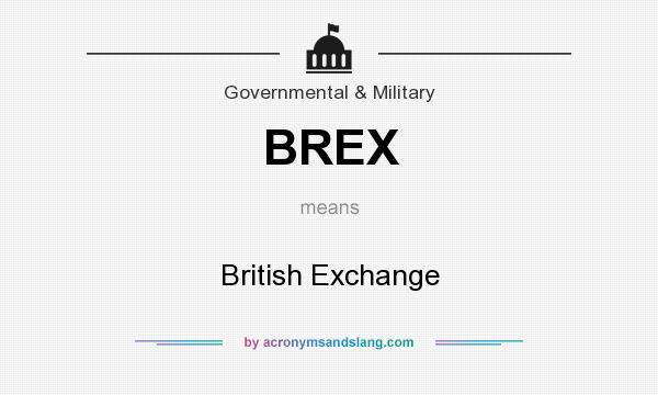 What does BREX mean? It stands for British Exchange