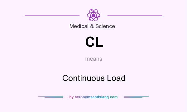 What does CL mean? It stands for Continuous Load