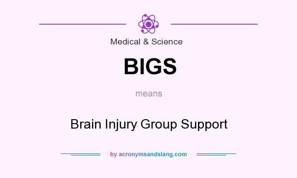 What does BIGS mean? It stands for Brain Injury Group Support