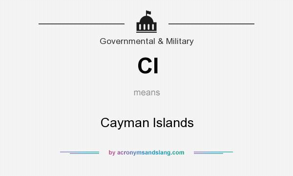 What does CI mean? It stands for Cayman Islands