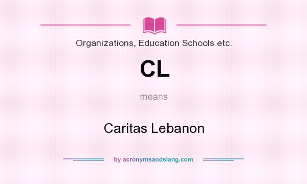 What does CL mean? It stands for Caritas Lebanon