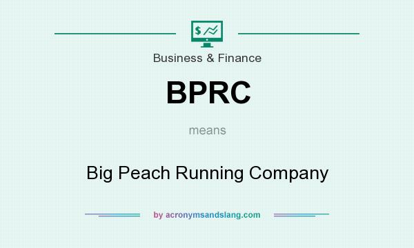 What does BPRC mean? It stands for Big Peach Running Company