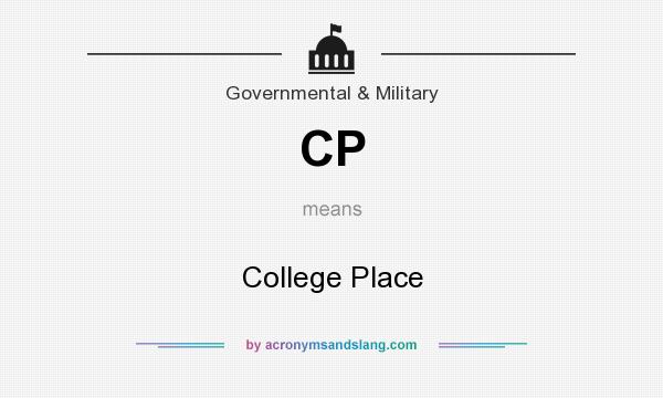 What does CP mean? It stands for College Place
