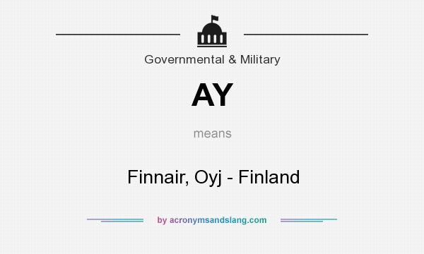 What does AY mean? It stands for Finnair, Oyj - Finland
