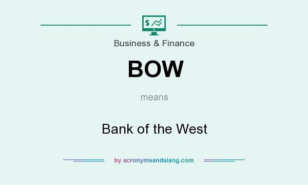 What does BOW mean? It stands for Bank of the West