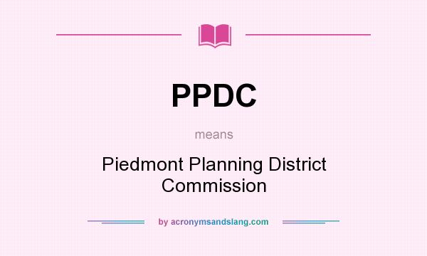 What does PPDC mean? It stands for Piedmont Planning District Commission
