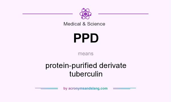 What does PPD mean? It stands for protein-purified derivate tuberculin