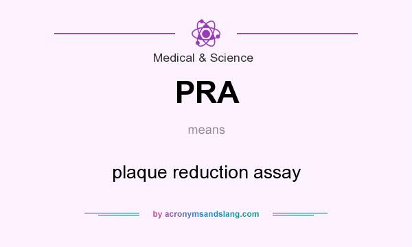 What does PRA mean? It stands for plaque reduction assay