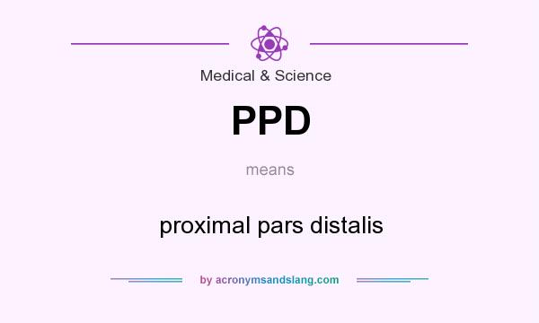 What does PPD mean? It stands for proximal pars distalis