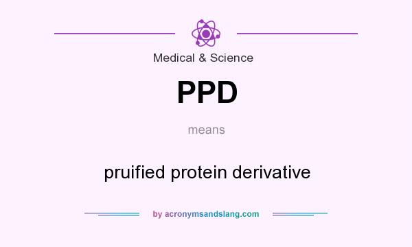 What does PPD mean? It stands for pruified protein derivative