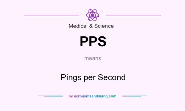 What does PPS mean? It stands for Pings per Second