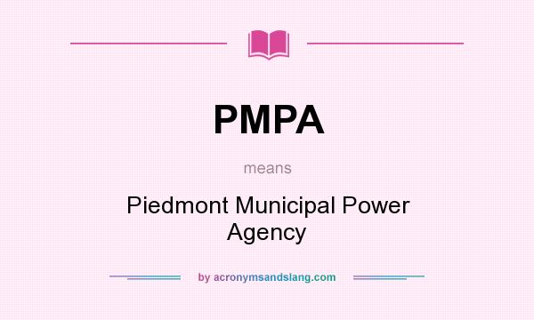 What does PMPA mean? It stands for Piedmont Municipal Power Agency