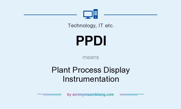 What does PPDI mean? It stands for Plant Process Display Instrumentation