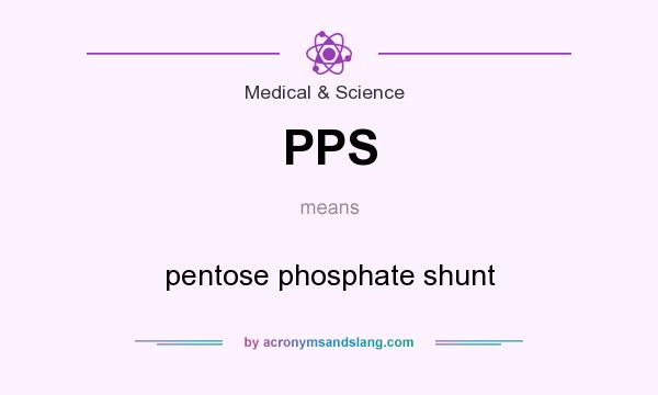 What does PPS mean? It stands for pentose phosphate shunt