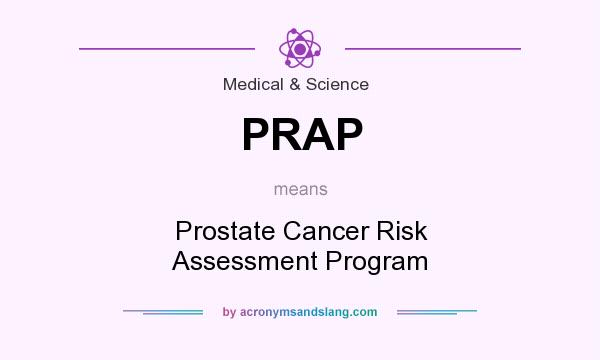 What does PRAP mean? It stands for Prostate Cancer Risk Assessment Program