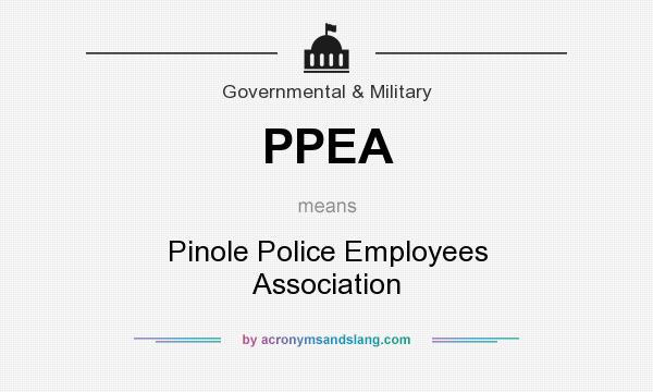 What does PPEA mean? It stands for Pinole Police Employees Association
